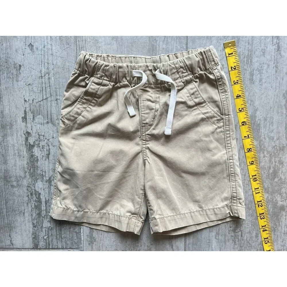 GAP Kids Boy Toddler Drawstring Elastic Short Easy On Khaki Casual School 4T 4.